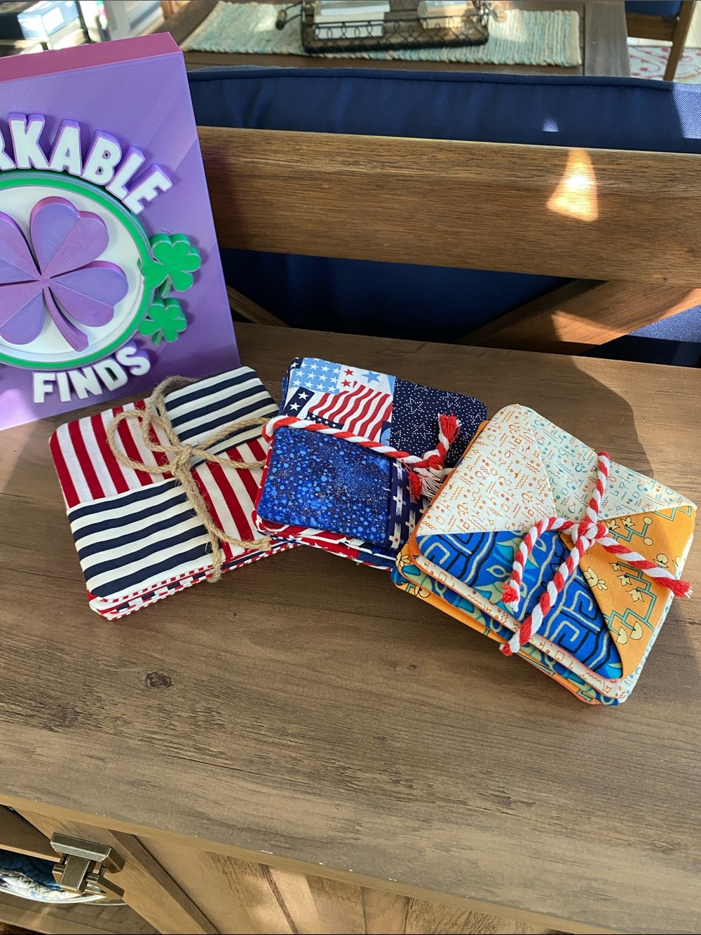 Set of 4 handmade wine glass coasters (pick one set)